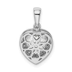 Kép betöltése a galériamegjelenítőbe: Sterling Silver Heart CZ Cubic Zirconia Interchangeable Pendant Charm
