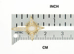 画像をギャラリービューアに読み込む, Platinum 14k Yellow Rose White Gold Genuine Opal Diamond Nativity Cross Pendant Charm Necklace
