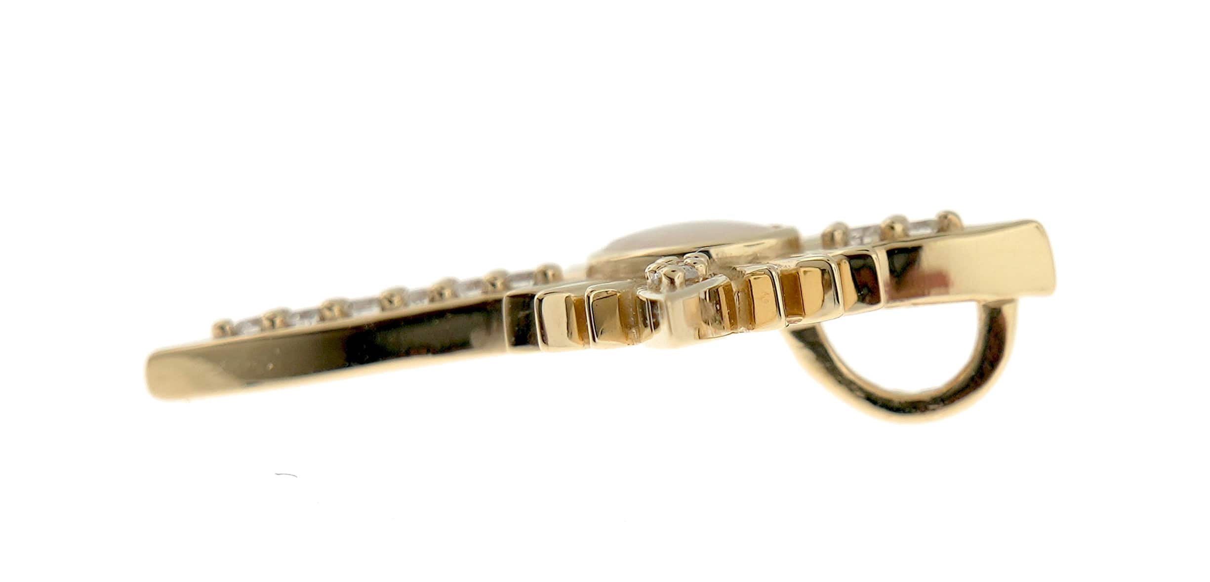 Platinum 14k Yellow Rose White Gold Genuine Opal Diamond Nativity Cross Pendant Charm Necklace