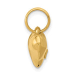 Afbeelding in Gallery-weergave laden, 14k Yellow Gold Puffed Heart 3D Small Pendant Charm
