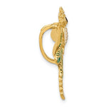 Lade das Bild in den Galerie-Viewer, 14k Yellow Gold Enamel Multi Color Dragonfly Pendant Charm
