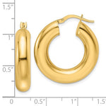 Afbeelding in Gallery-weergave laden, 14K Yellow Gold Classic Round Hoop Earrings 26mm x 6mm
