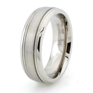 Titanium Wedding Ring Band Classic Design