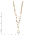 Load image into Gallery viewer, 14k Yellow Gold Freshwater Cultured Pearl Lariat Y Necklace
