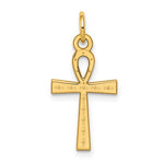 이미지를 갤러리 뷰어에 로드 , 14k Yellow Gold Ankh Cross Pendant Charm
