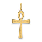 Afbeelding in Gallery-weergave laden, 14k Yellow Gold Ankh Cross Pendant Charm
