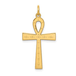 Cargar imagen en el visor de la galería, 14k Yellow Gold Ankh Cross Pendant Charm
