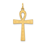 Load image into Gallery viewer, 14k Yellow Gold Ankh Cross Pendant Charm
