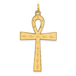Carica l&#39;immagine nel visualizzatore di Gallery, 14k Yellow Gold Ankh Cross Pendant Charm
