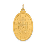 Load image into Gallery viewer, 14k Yellow Gold Blessed Virgin Mary Miraculous Medal Oval Pendant Charm

