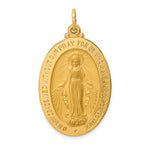 Load image into Gallery viewer, 14k Yellow Gold Blessed Virgin Mary Miraculous Medal Oval Pendant Charm
