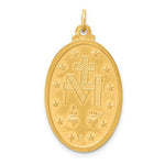 Lade das Bild in den Galerie-Viewer, 14k Yellow Gold Blessed Virgin Mary Miraculous Medal Oval Pendant Charm
