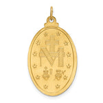 Cargar imagen en el visor de la galería, 14k Yellow Gold Blessed Virgin Mary Miraculous Medal Oval Pendant Charm
