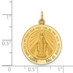 Carregar imagem no visualizador da galeria, 14k Yellow Gold Blessed Virgin Mary Miraculous Medal Round Pendant Charm
