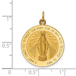Załaduj obraz do przeglądarki galerii, 14k Yellow Gold Blessed Virgin Mary Miraculous Medal Round Pendant Charm
