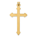 Φόρτωση εικόνας στο εργαλείο προβολής Συλλογής, 14k Yellow Gold Cross with Hearts Large Pendant Charm
