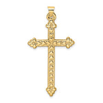 Charger l&#39;image dans la galerie, 14k Yellow Gold Cross with Hearts Large Pendant Charm

