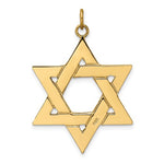 Load image into Gallery viewer, 14k Yellow Gold Star of David Large Pendant Charm
