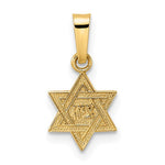 Afbeelding in Gallery-weergave laden, 14k Yellow Gold Star of David Small Petite Pendant Charm
