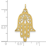 Load image into Gallery viewer, 14K Yellow Gold Hamsa Chamseh Hand of God Pendant Charm
