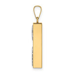 Ladda upp bild till gallerivisning, 14k Gold Two Tone Mezuzah Star of David Chai Pendant Charm
