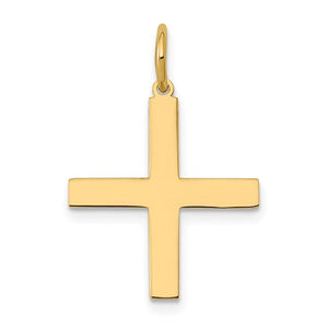14k Yellow Gold Greek Cross Pendant Charm