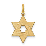 Lade das Bild in den Galerie-Viewer, 14k Yellow Gold Star of David Pendant Charm
