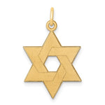 Lade das Bild in den Galerie-Viewer, 14k Yellow Gold Star of David Pendant Charm
