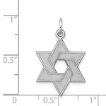 將圖片載入圖庫檢視器 14k White Gold Star of David Pendant Charm

