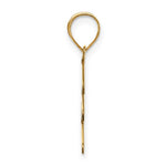 Kép betöltése a galériamegjelenítőbe: 14K Yellow Gold Uppercase Initial Letter E Block Alphabet Pendant Charm
