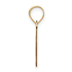 Ladda upp bild till gallerivisning, 14K Yellow Gold Uppercase Initial Letter O Block Alphabet Pendant Charm
