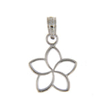 Ladda upp bild till gallerivisning, 14k White Gold Small Cut Out Pendant Charm
