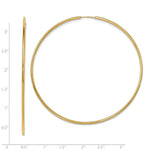 Load image into Gallery viewer, 14K Yellow Gold 72mm x 1.5mm Round Endless Hoop Earrings
