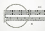 Carregar imagem no visualizador da galeria, Sterling Silver Diamond Cut Classic Round Hoop Earrings 35mm x 2mm
