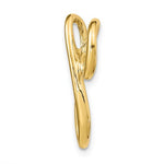 Carregar imagem no visualizador da galeria, 14k Yellow Gold Initial Letter P Cursive Chain Slide Pendant Charm
