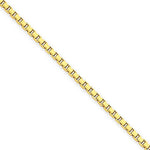 Cargar imagen en el visor de la galería, 14K Yellow Gold 1.9mm Box Bracelet Anklet Necklace Choker Pendant Chain
