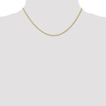 Lade das Bild in den Galerie-Viewer, 14K Yellow Gold 1.55mm Cable Rope Bracelet Anklet Choker Necklace Pendant Chain
