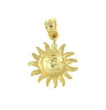 Lade das Bild in den Galerie-Viewer, 14k Yellow Gold Sun Celestial Small Pendant Charm
