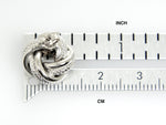 Charger l&#39;image dans la galerie, 14k White Gold 12mm Classic Love Knot Stud Post Earrings
