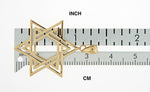 Lade das Bild in den Galerie-Viewer, 14K Yellow Gold Star of David Pendant Charm
