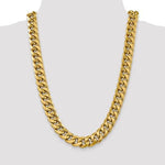 Cargar imagen en el visor de la galería, 14k Yellow Gold 15mm Miami Cuban Link Bracelet Anklet Choker Necklace Pendant Chain
