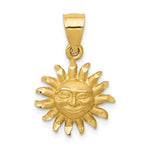 Indlæs billede til gallerivisning 14k Yellow Gold Sun Celestial Small Pendant Charm
