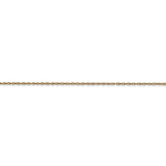 Cargar imagen en el visor de la galería, 14k Yellow Gold 0.60mm Thin Cable Rope Necklace Pendant Chain
