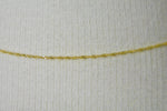 Charger l&#39;image dans la galerie, 14k Yellow Gold 1mm Singapore Twisted Bracelet Anklet Necklace Choker Pendant Chain
