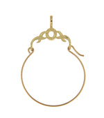 Load image into Gallery viewer, 14K Yellow Gold Charm Holder Pendant
