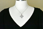 Cargar imagen en el visor de la galería, Sterling Silver Cruciform Cross Four Way Medal Pendant Charm
