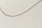 將圖片載入圖庫檢視器 14K White Gold 0.5mm Box Bracelet Anklet Choker Necklace Pendant Chain
