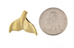Kép betöltése a galériamegjelenítőbe: 14k Yellow Gold Whale Tail Pendant Charm
