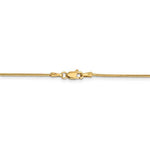 Indlæs billede til gallerivisning 14K Solid Yellow Gold 1.10mm Classic Round Snake Bracelet Anklet Choker Necklace Pendant Chain
