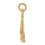 Load image into Gallery viewer, 14k Yellow Gold Scales of Justice Open Back Pendant Charm - [cklinternational]
